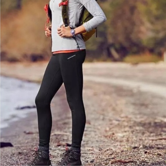 Athleta Pants - Athleta | Black Power Lift Tight Thermal Insulated Fleece Lined Leggings large